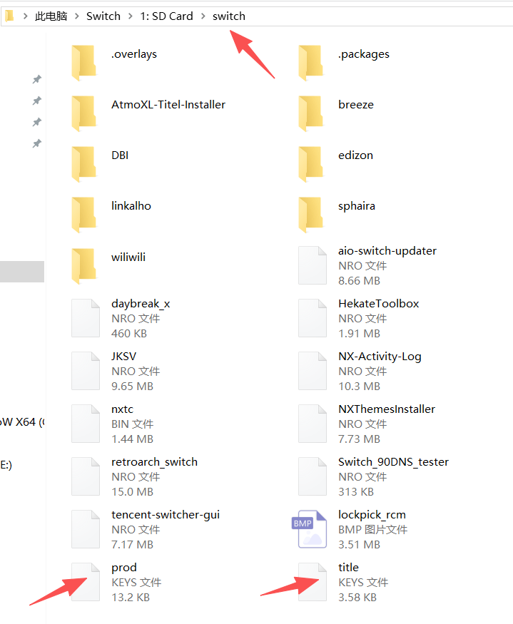 Atmosphere automatic_backups dumps folder containing keys files