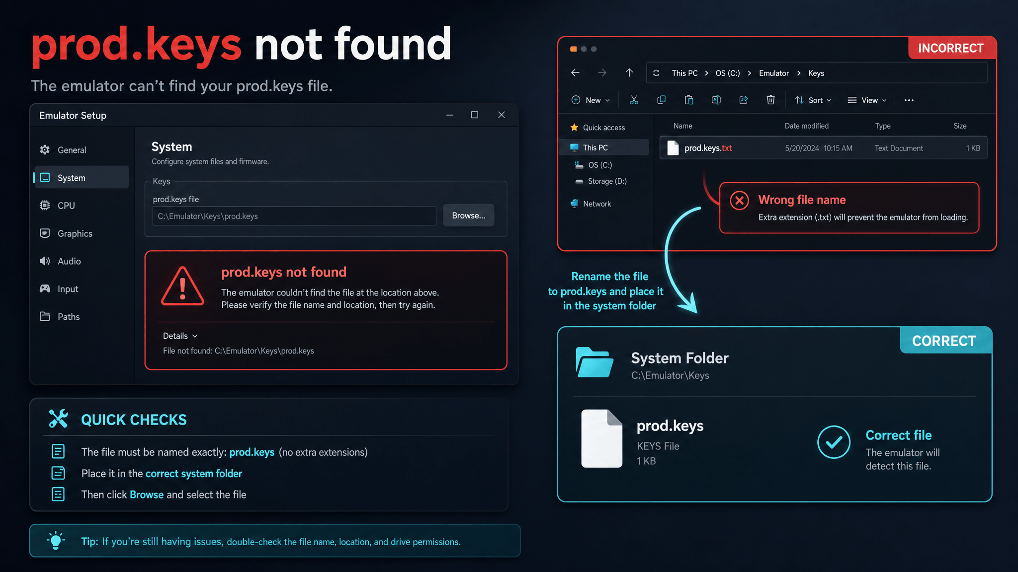 prod.keys not found troubleshooting image